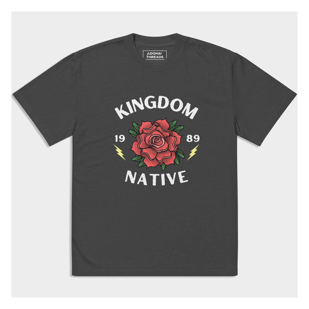 KINGDOM NATIVE OVERSIZED FADED TEE