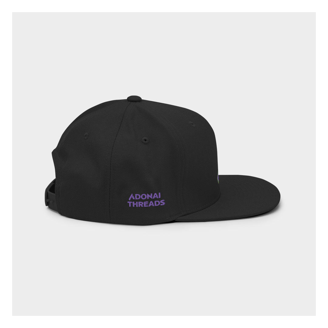 ADONAI THREADS SNAPBACK (Black/Purple)